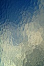 Sky through frosted glass