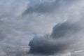 Sky full white and dark clouds Royalty Free Stock Photo