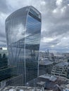 Sky garden building seen from 120 Fenchurch Street a popular attraction in London in 2023 Royalty Free Stock Photo