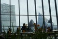 Sky Garden London filled with indoor tropical plants Royalty Free Stock Photo