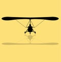 Sky Glider Silhouette Royalty Free Stock Photo