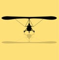 Sky Glider Silhouette Royalty Free Stock Photo