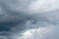 Sky with gray clouds before the rain. Royalty Free Stock Photo