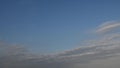 Grey spindrift clouds in sky in windy weather