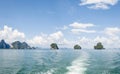 The sky in the Gulf Phang Nga Royalty Free Stock Photo