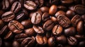 Sky-High Coffee Rounded Beans in Aerial Repetition