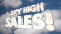 Sky High Sales Clouds Big Selling Products Deals