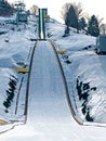 The ski jump hill from Rasnov Royalty Free Stock Photo
