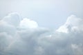 Sky landscape with gray gloomy clouds on the sky around by gray densest cumulus clouds