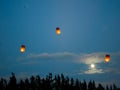 Sky lantern Royalty Free Stock Photo