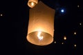 Sky lantern Royalty Free Stock Photo