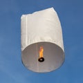 Sky Lantern in day light. Royalty Free Stock Photo
