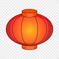 Sky lantern icon, cartoon style Royalty Free Stock Photo