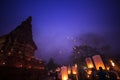 Sky lanterns festival Chiang mai Thailand, Loy Krathong and Yi P