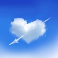 Sky love cloud stairs in sky bright light from heaven beautiful light Royalty Free Stock Photo