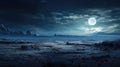 sky lunar horizon views Royalty Free Stock Photo