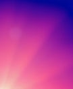 Sky midday sunlight beams rainbow pastel gradient pale orange-pink purple-blue dramatic. Beautiful sunny day soft light clouds