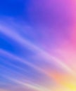 Sky midday sunlight beams rainbow pastel gradient pale orange-pink purple-blue dramatic. Beautiful sunny day soft light clouds