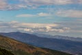 Sky and mountains, autumn in Northern Greece