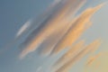 Sky nature lenticular cloud landscape sunset color weather outdoor natural Royalty Free Stock Photo