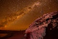 Sky Night with Stars in Atacama desert