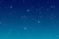 Sky night background and many stars. Blue deep space landscape Royalty Free Stock Photo