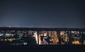 sky night city roof Kiev Royalty Free Stock Photo