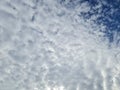The sky over Berlin in cumulus clouds