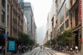 The sky over Downtown of Sydney were covered by heavy red smoke from bushfire, Australia 19-12-2019 Royalty Free Stock Photo