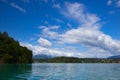 sky over Faaker see in Ausrian Alps, Carinthia region Royalty Free Stock Photo