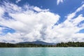 sky over Faaker see in Ausrian Alps, Carinthia region Royalty Free Stock Photo