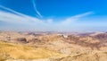 Sky over sedimentary rocks around Wadi Araba