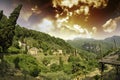 Sky over Tuscan Countryside in Casoli Royalty Free Stock Photo