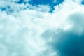 Cumulonimbus clouds in the sky meteorologists forecast precipitation