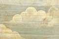 Sky painted on old wood Royalty Free Stock Photo