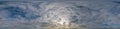 Sky panorama with Stratocumulus clouds in Seamless spherical equirectangular format. Full zenith for use in 3D graphics
