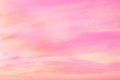 Sky in the pink and blue colors. effect of light pastel colored of sunset clouds cloud on the sunset sky background Royalty Free Stock Photo