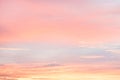 Sky in the pink and blue colors. effect of light pastel colored of sunset clouds cloud on the sunset sky background Royalty Free Stock Photo