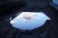 Sky puddle Royalty Free Stock Photo