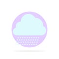 Sky Rain, Cloud, Nature, Spring Abstract Circle Background Flat color Icon Royalty Free Stock Photo