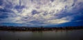 The sky before the rain on the Kuban river in the author's treatment!