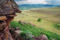 Sky after rain and stone wall Tarpig in Khakassia