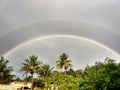 Sky, rainbow, horizon, double rainbo, naturew