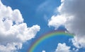 Sky with rainbow, natural Royalty Free Stock Photo