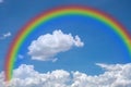 Sky with rainbow, natural Royalty Free Stock Photo