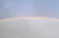 Sky rainbow. Sky rainbow over the clouds. Rainbow sky landscape. Rainbow background. Rainbow sunset. Beautiful colourful rainbow i Royalty Free Stock Photo