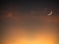 Sky Ramadan Moon Crescent Star Night Dark Black Background Eid Islam Arabian Kareem Mubarak Ramazan Holy Muslim Dua Travel Space