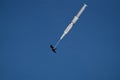 Sky with a red kite and a vaccination inject Royalty Free Stock Photo