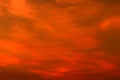 Sky red in sunset and cloud, beautiful colorful evening nature space for add text Royalty Free Stock Photo