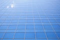 Sky reflected in facade of office building in Rotterdam Royalty Free Stock Photo